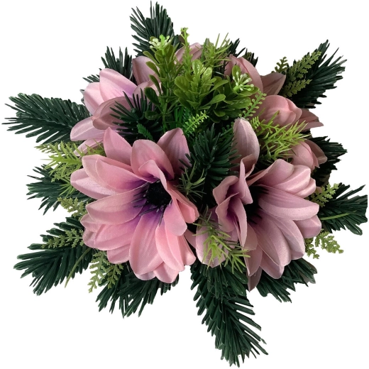 Decorațiune ikebana cu gerbere, diametru 28 cm