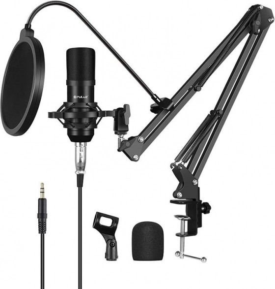 Microfon cu condensator PULUZ pentru studio și streaming