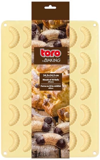 Formă din silicon pentru cornulețe cu vanilie TORO, 30 buc