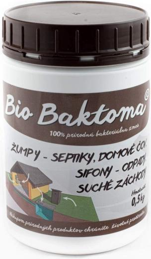 Bio Baktoma bacterii pentru fose septice, gropi, sifoane și stații de epurare 0,5 kg