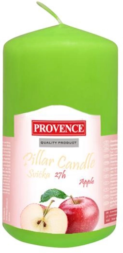 Lumânare parfumată din parafină, cilindru măr 6 × 11,1 cm
