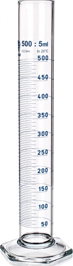 Cilindru gradat 500 ml cu bază hexagonală și cioc SIMAX