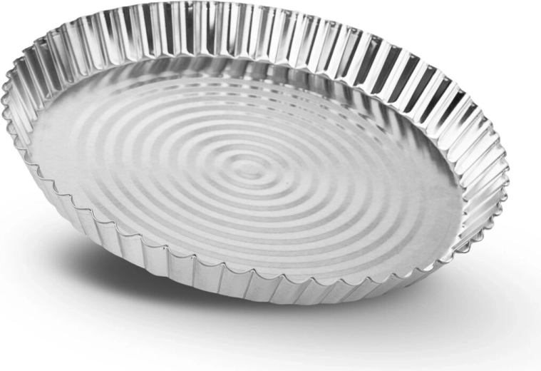Formă de copt cositorită Flat pentru prăjituri și pizza 20 cm