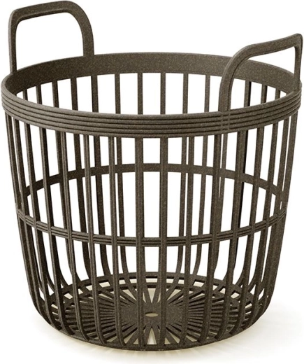Coș cu mânere Zoe Basket Eco Wood 41,9 cm – cafea