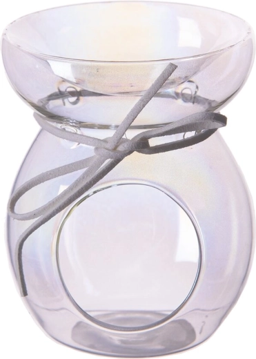 Lampă aromaterapie din sticlă cu efect perlat irizat