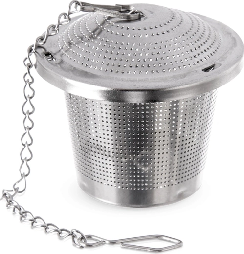 Sită de ceai din inox cu lanț, 4,5 cm