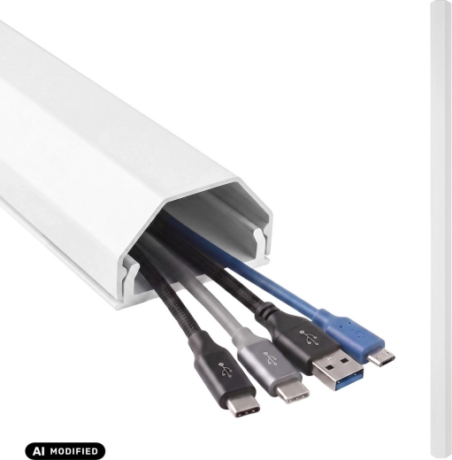 Canal din aluminiu pentru mascarea cablurilor Maclean