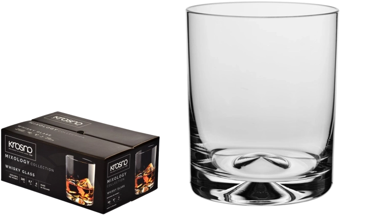 Set 6 pahare pentru whisky Krosno Mixology 260 ml