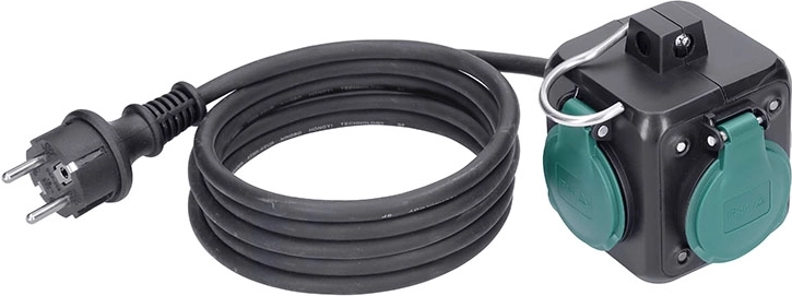 Solight prelungitor tip cub IP44, 3 prize, 5 m