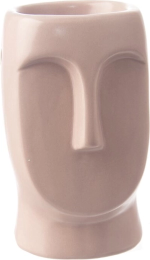 Lampă aromatică din ceramică roz pentru uleiuri parfumate și ceară