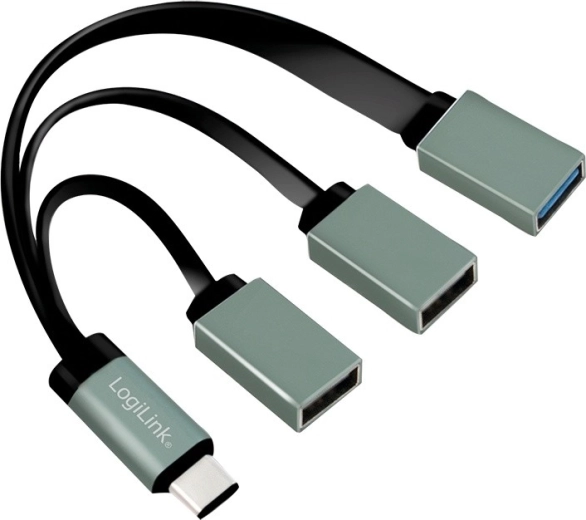 Hub USB-C LogiLink 3.1 cu 3× porturi USB-A