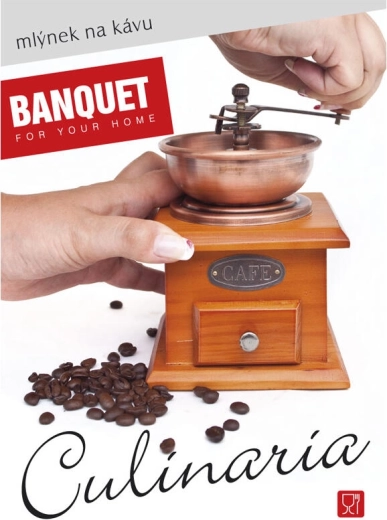 Râșniță manuală de cafea Culinaria – lemn și metal