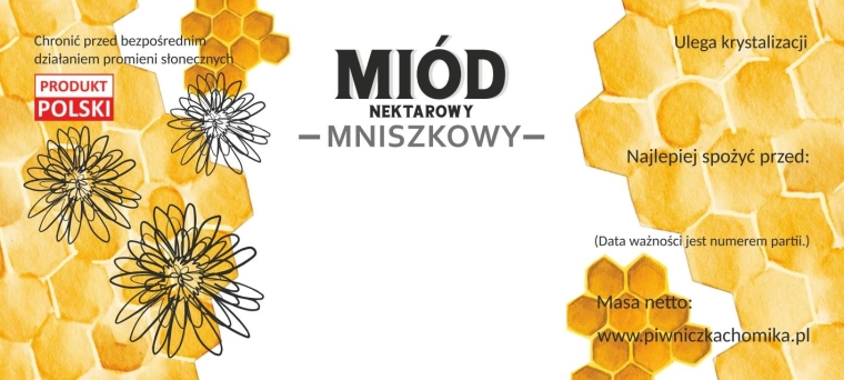 Set etichete pentru miere de păpădie 116 × 50 mm, 100 buc