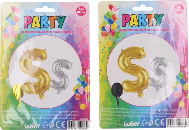 Balon gonflabil literă S 40 cm