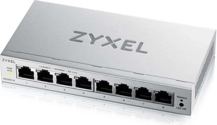Switch de rețea gigabit cu 8 porturi ZYXEL GS1200-8 v3