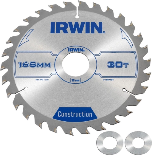 Disc de tăiere IRWIN 165 mm, 30 dinți, tăiere subțire