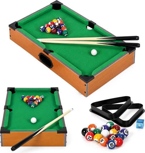 Masă de biliard mini pentru copii ECOTOYS 50 × 30 cm