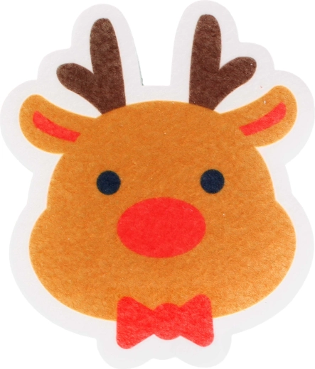 Burete de vase cu imprimeu ren 10 × 12 × 3 cm