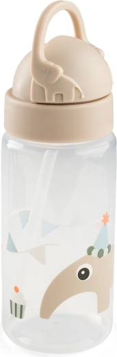 Done by Deer sticlă cu pai Celebration, culoare nisipie, 350 ml