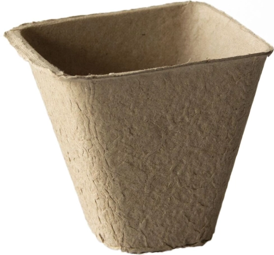 Ghivece de hârtie de unică folosință 8 × 8 × 8 cm (18 buc.)