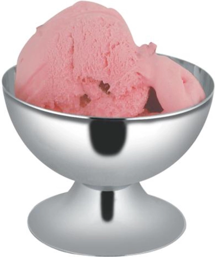 Pahar pentru înghețată din oțel inoxidabil, diametru 10 cm