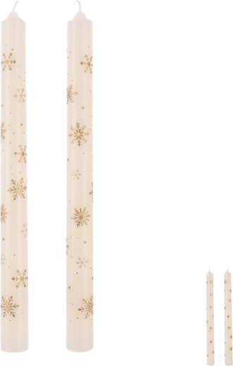 Lumânări decorative din ceară 25 cm, mix, 2 buc.