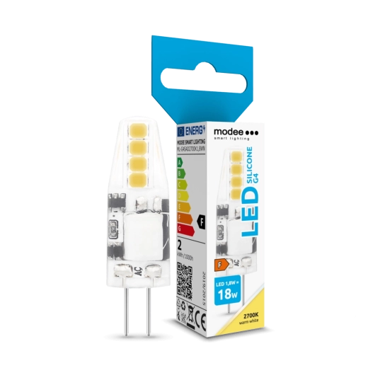 Bec LED G4 din silicon 1,8 W 12 V 2700 K 180 lm Modee Lighting