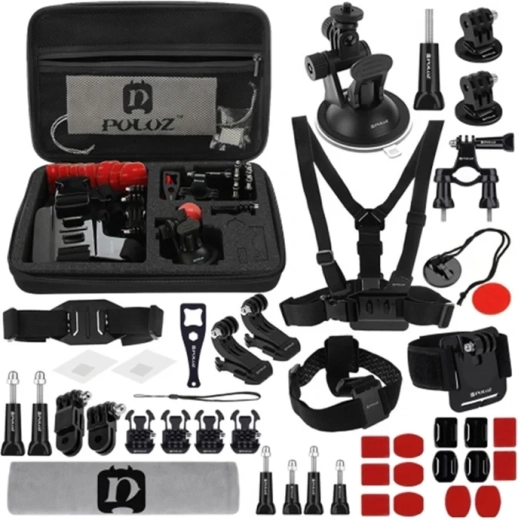 PULUZ set complet de accesorii pentru camere de acțiune 45 în 1 - 1 buc