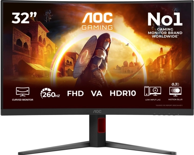 Monitor de gaming curbat AOC Gaming C32G4Z 31,5" VA 260 Hz