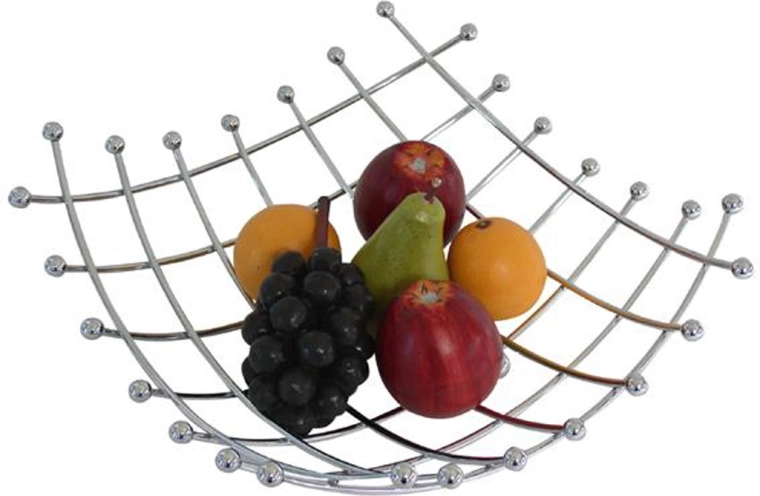Bol metalic pentru fructe din sârmă 32 × 32 × 12 cm