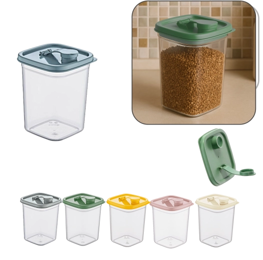 Recipient alimentar din plastic 1 l cu dozator Tower