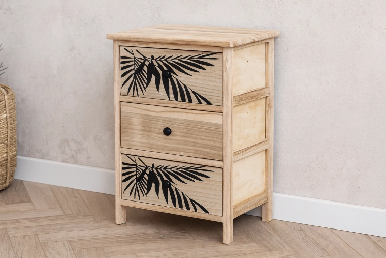 Comodă cu 3 sertare Zofia 40 × 29 × 58 cm