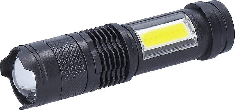 Lanternă LED de buzunar reîncărcabilă Solight cu zoom – 1 bucată