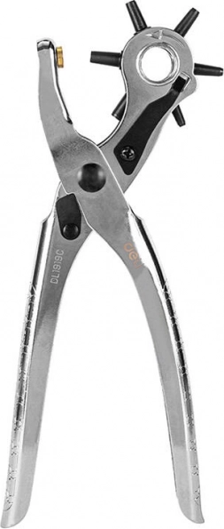 Deli Tools clește perforator pentru piele 9" (argintiu)