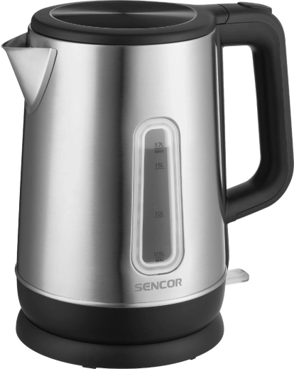 Fierbător electric Sencor din oțel inoxidabil, 1,7 l