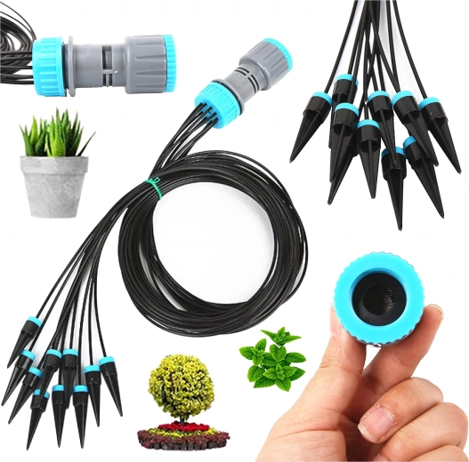 Sistem automat de irigare prin picurare pentru grădină și ghivece