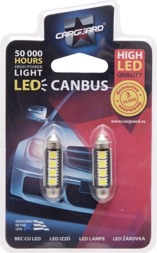 Bec LED sofit 39 mm 12 V 3 W 6000 K