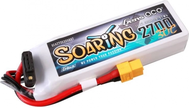 Gens Ace G‑Tech Soaring 2700 mAh 11,1 V 30C baterie LiPo 3S