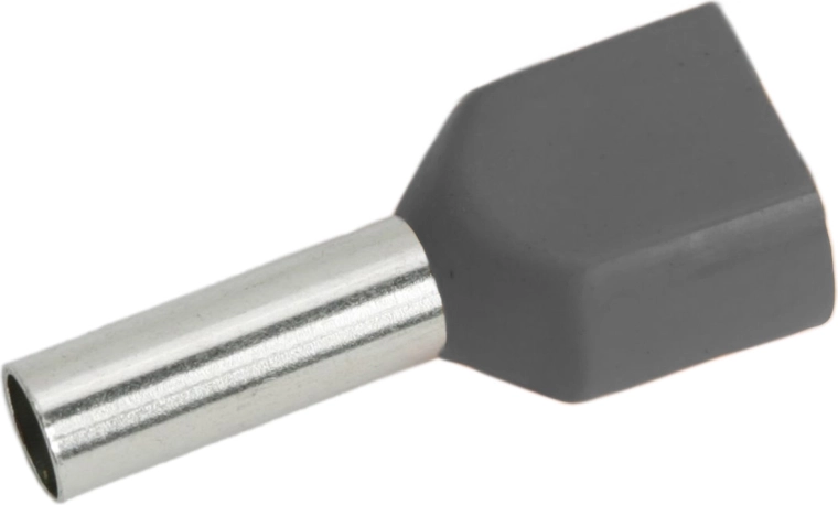 Papuc de cablu izolat pentru 2 × 4,0 mm², gri