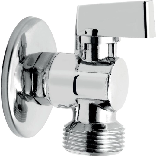 Robinet colțar pentru mașină de spălat cu clapetă de sens 1/2" × 3/4"