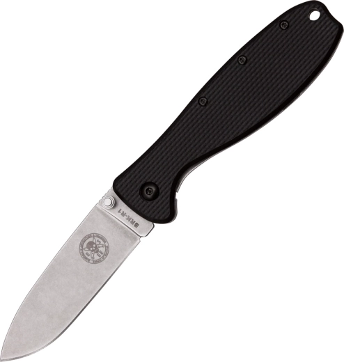 Cuțit de buzunar ESEE Zancudo, 7,7 cm, stonewash, negru, FRN