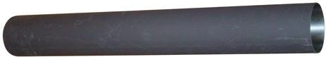 Tub de fum 150 mm, lungime 750 mm, grosime 1,5 mm, negru