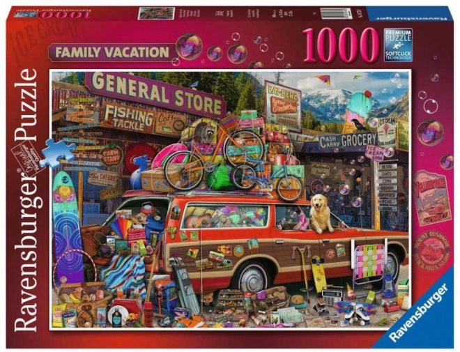 Puzzle 2D 1000 piese Vacanță în familie