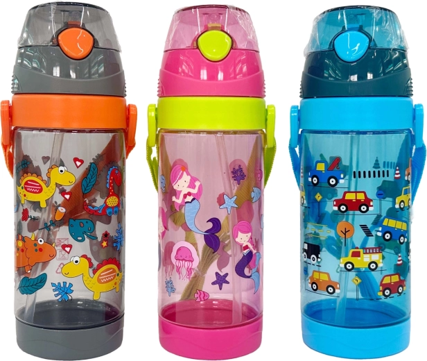 Sticlă de apă pentru copii 550 ml din plastic - 1 bucată