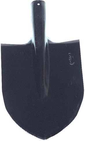 Lopată ascuțită fără coadă, neagră