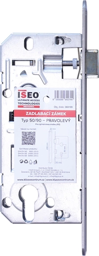 Broască îngropată cu cilindru ISEO 90/50/22/230, reversibilă stânga-dreapta