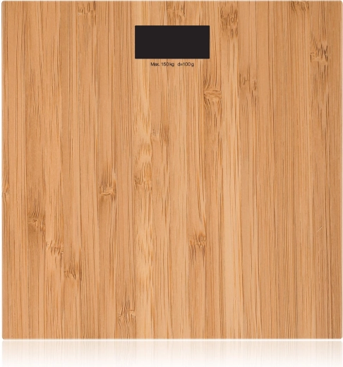 Cântar personal digital cu decor de bambus 150 kg