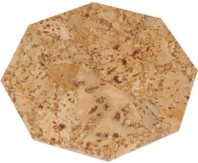 Suporturi din plută, octogonale, 15 cm, set de 6