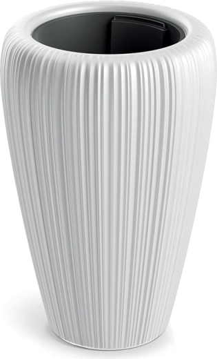 Ghiveci OROBO alb 39,5 cm - 1 bucată