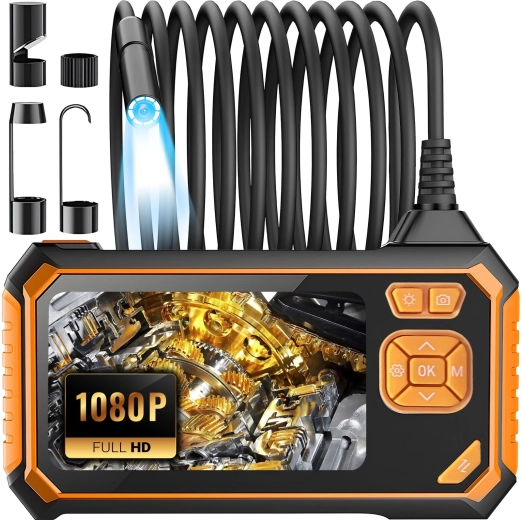 Cameră endoscopică de inspecție Renew Force cu LCD 4,3", 5 m, Full HD, IP67 (portocalie) - 1 bucată